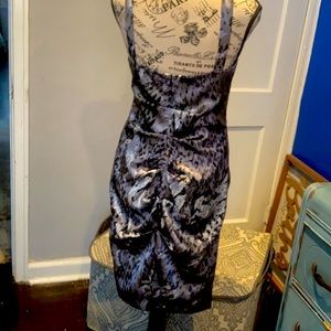 Calvin Klein size 6, Leopard ,97% Polyester,3% Spandex,